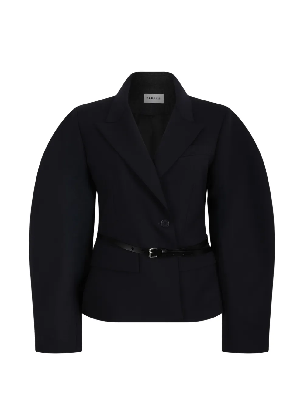P.A.R.O.S.H. belted puff-sleeve jacket