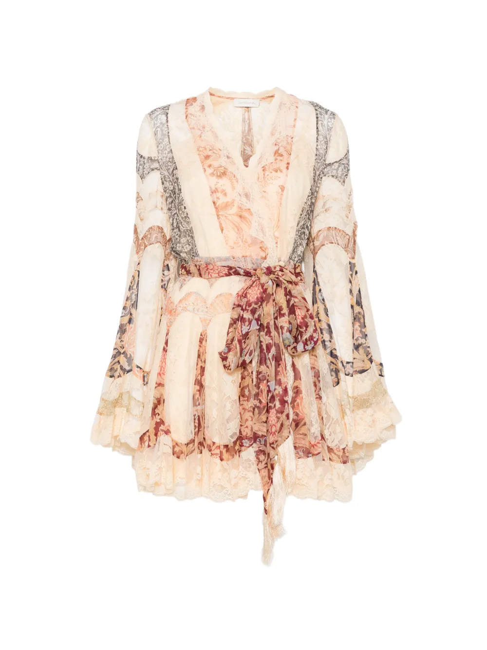 ZIMMERMANN Valiant Panelled Wrap Mini dress