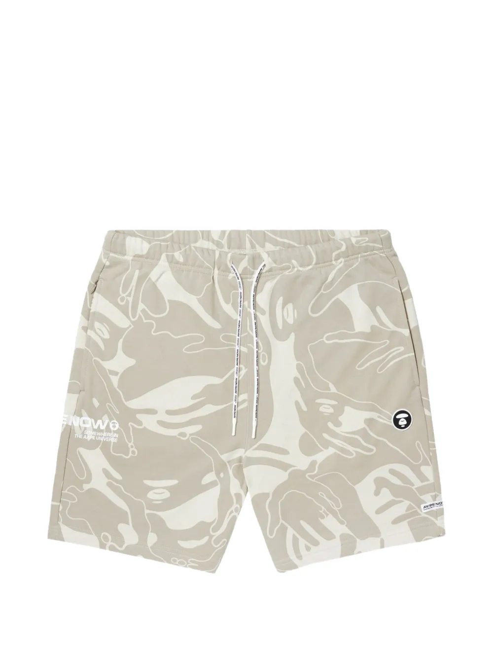 AAPE BY *A BATHING APE® Moonface camo track shorts