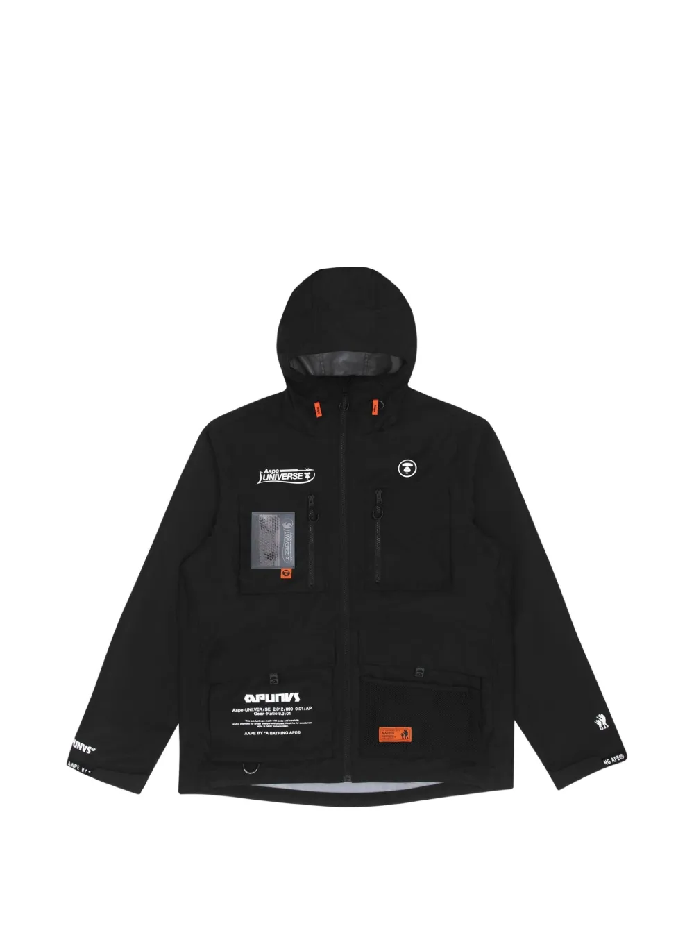 AAPE BY *A BATHING APE® Moonface-print hooded jacket