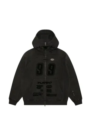 Supreme x MM6 Maison Margiela Box Logo zip-up Hoodie | Black