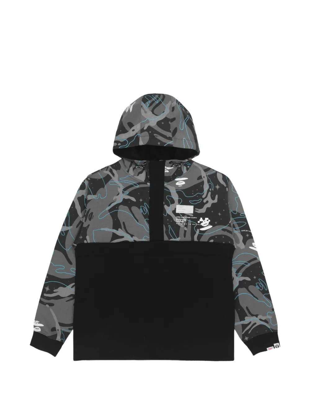AAPE BY *A BATHING APE® camo-print logo-detail hoodie · L