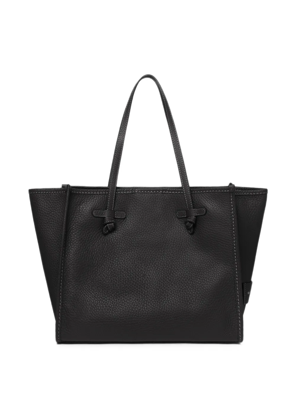 MARCELLA CLUB Grote Marcella leren shopper Zwart