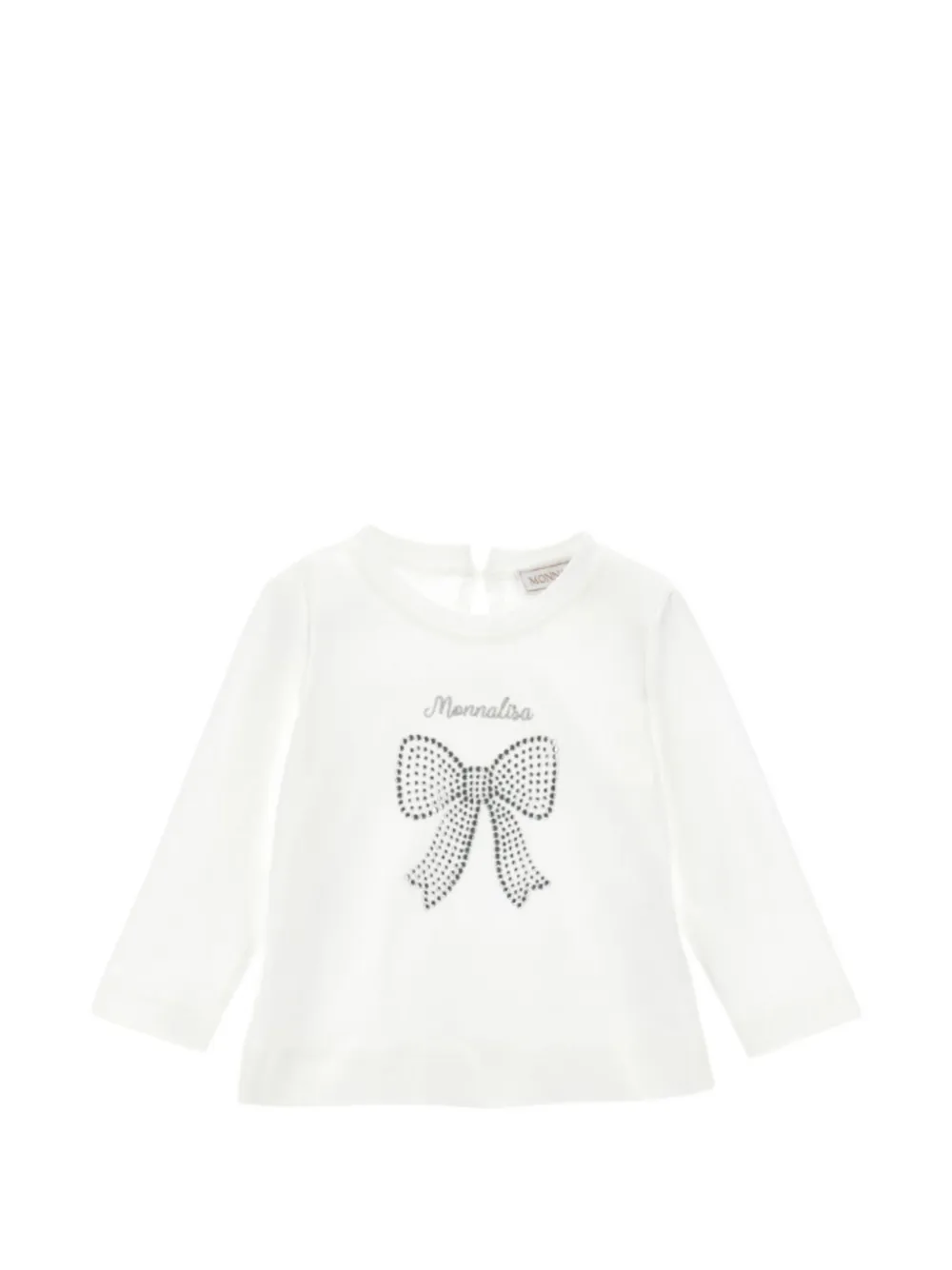 Monnalisa bow-embellished T-shirt Wit