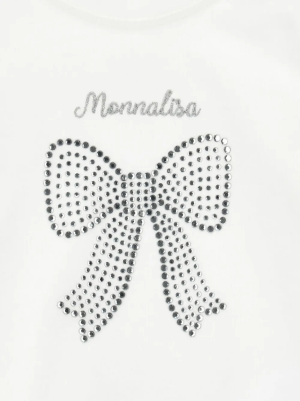 Monnalisa bow-embellished T-shirt Wit
