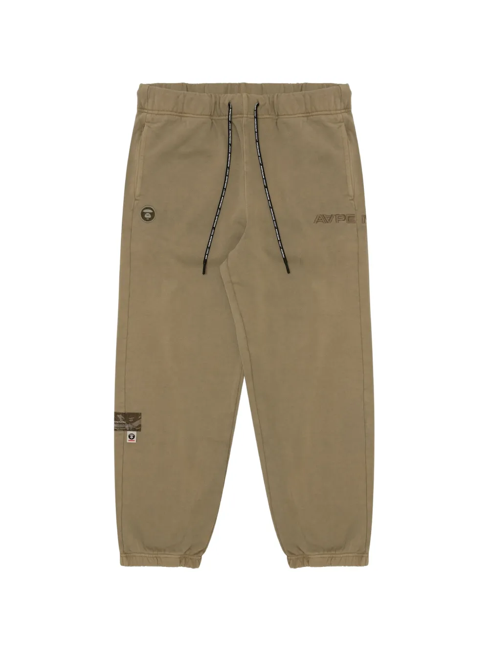 AAPE BY *A BATHING APE® Moonface patch embroidered track pants
