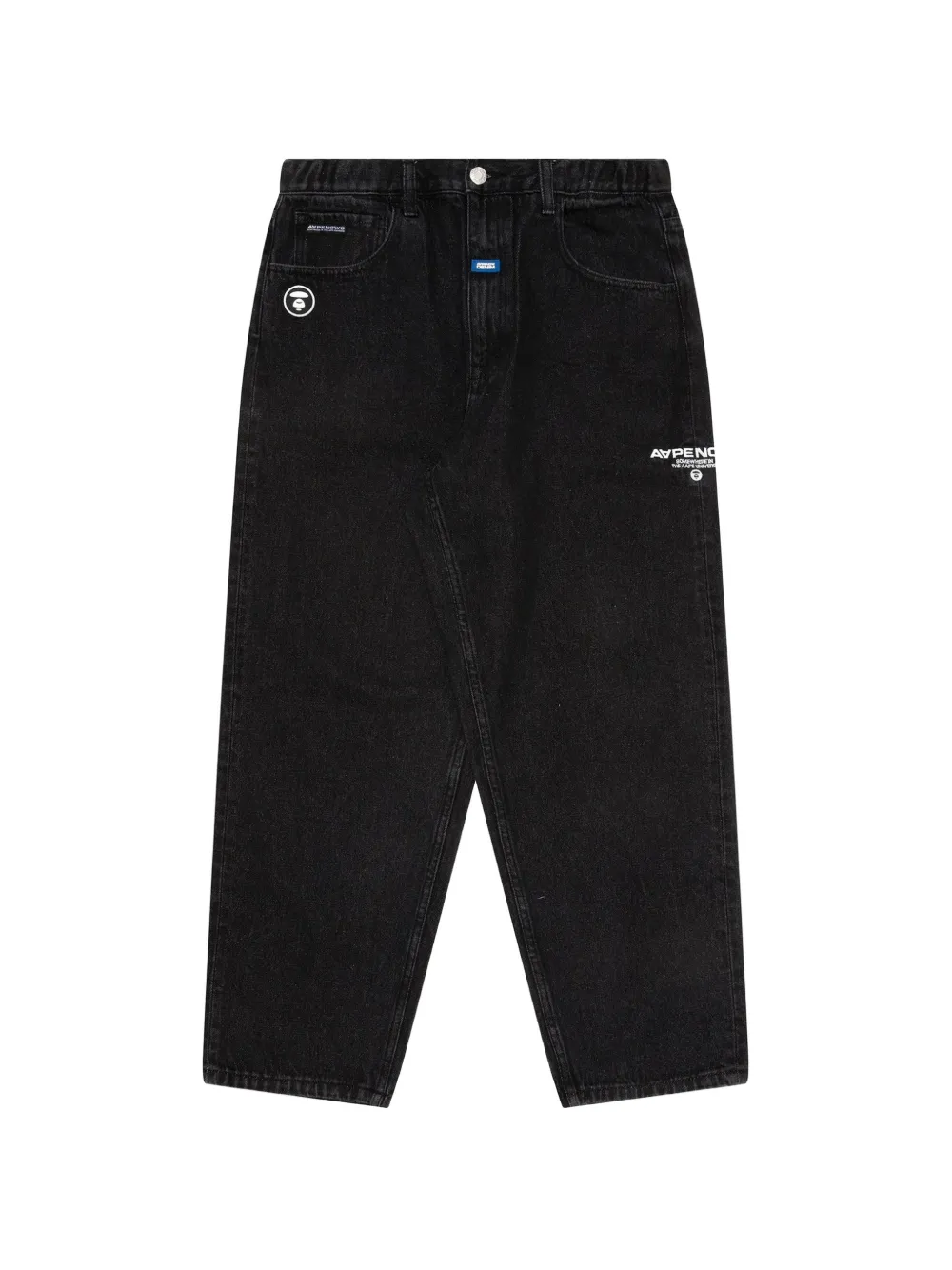 AAPE BY *A BATHING APE® Moonface patch relaxed jeans