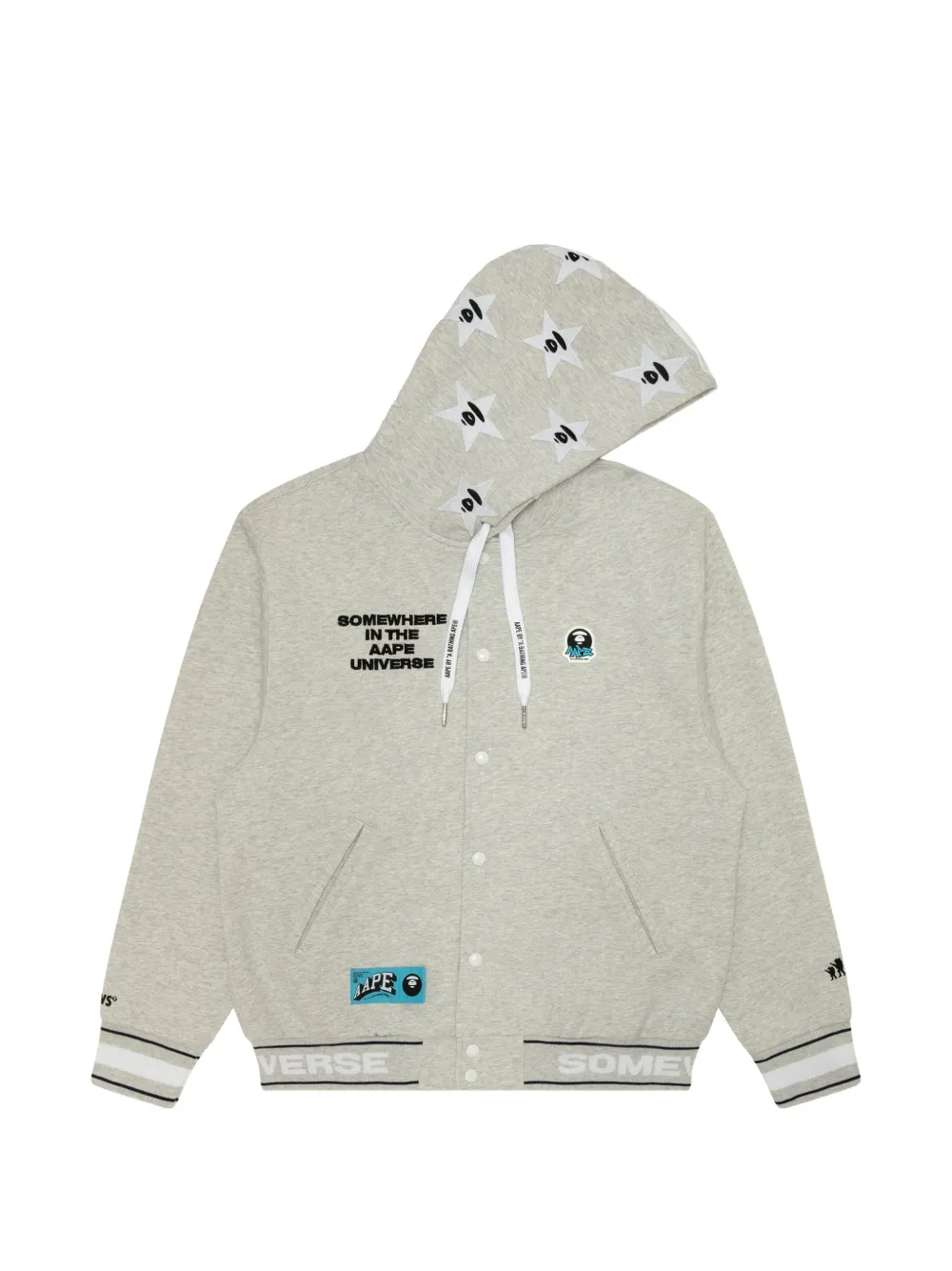 AAPE BY *A BATHING APE® logo-patch hoodie
