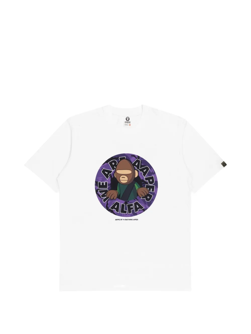 AAPE BY *A BATHING APE® AAPER Alfa graphic-print T-shirt · L