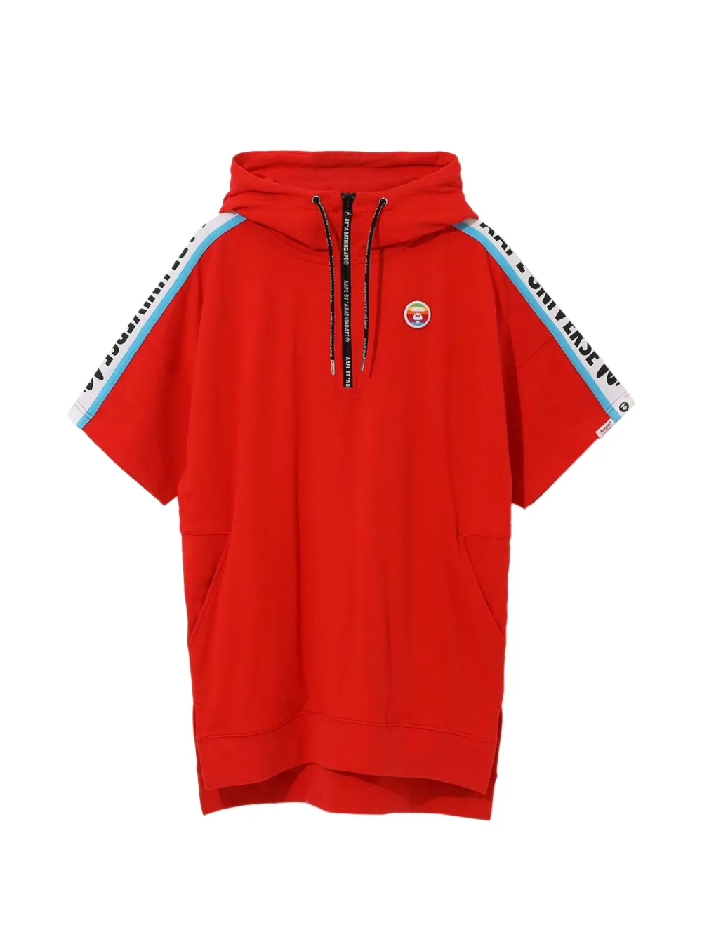 AAPE BY *A BATHING APE® logo-patch short-sleeve hoodie