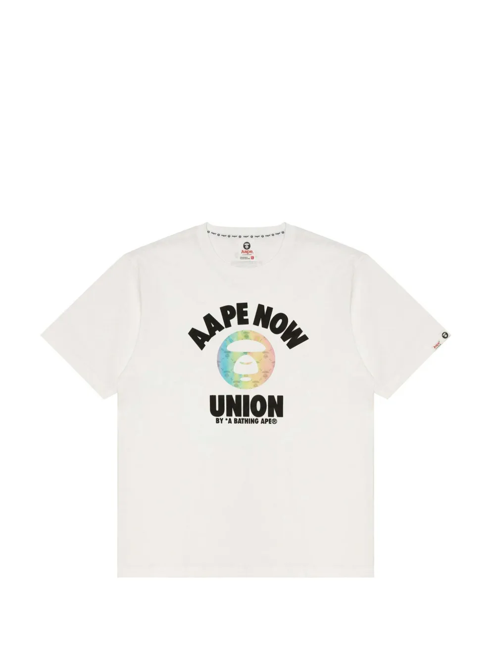 AAPE BY *A BATHING APE® Moonface logo-print T-shirt · L