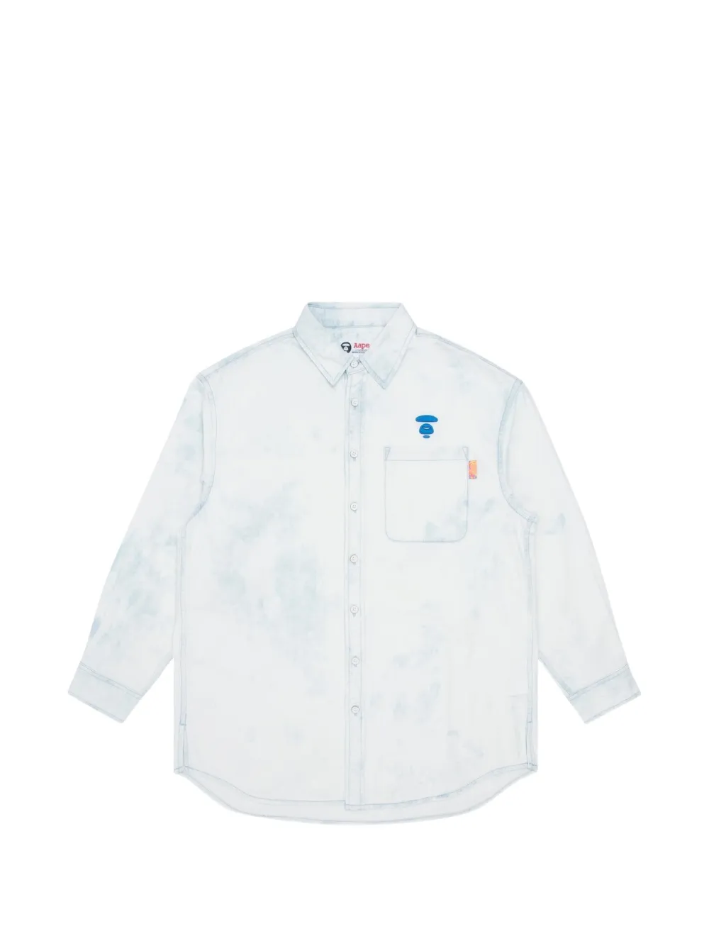 AAPE BY *A BATHING APE® tie-dye embroidered shirt