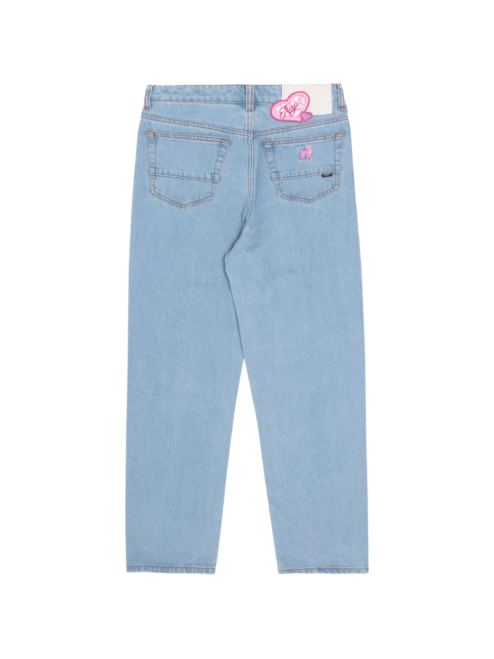 AAPE BY *A BATHING APE® Moonface distressed jeans