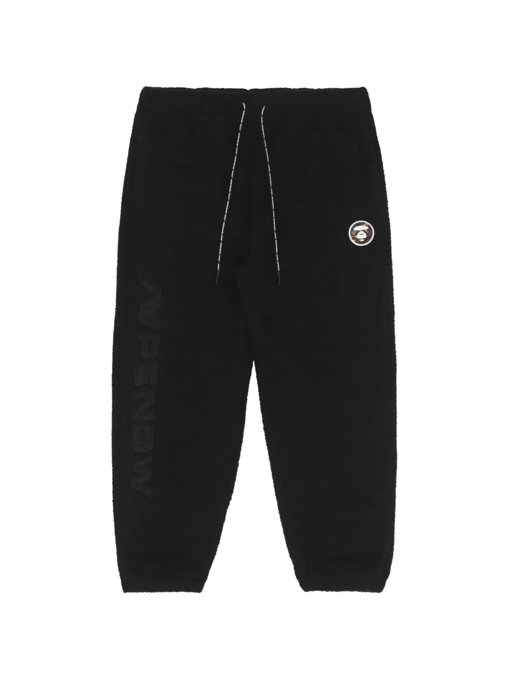 AAPE BY *A BATHING APE® Moonface patch fleece track pants