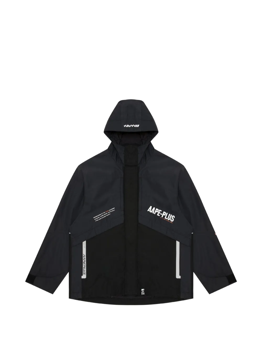 AAPE BY *A BATHING APE® Plus panelled hooded jacket · M