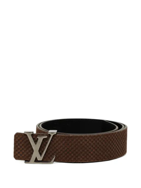 Louis Vuitton Pre-Owned 2013 Mini Damier Suede Reversible Initiales belt