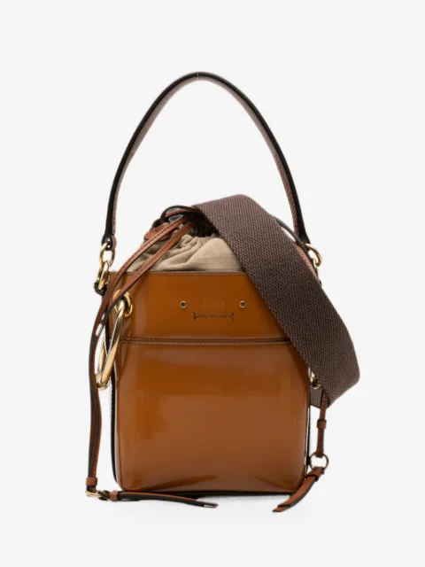 Chloé Pre-Owned 2019 Mini Patent Roy Bucket Bag satchel