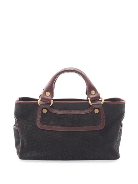 Celine Pre-Owned 20th Century C Macadam Suede Boogie handbag
