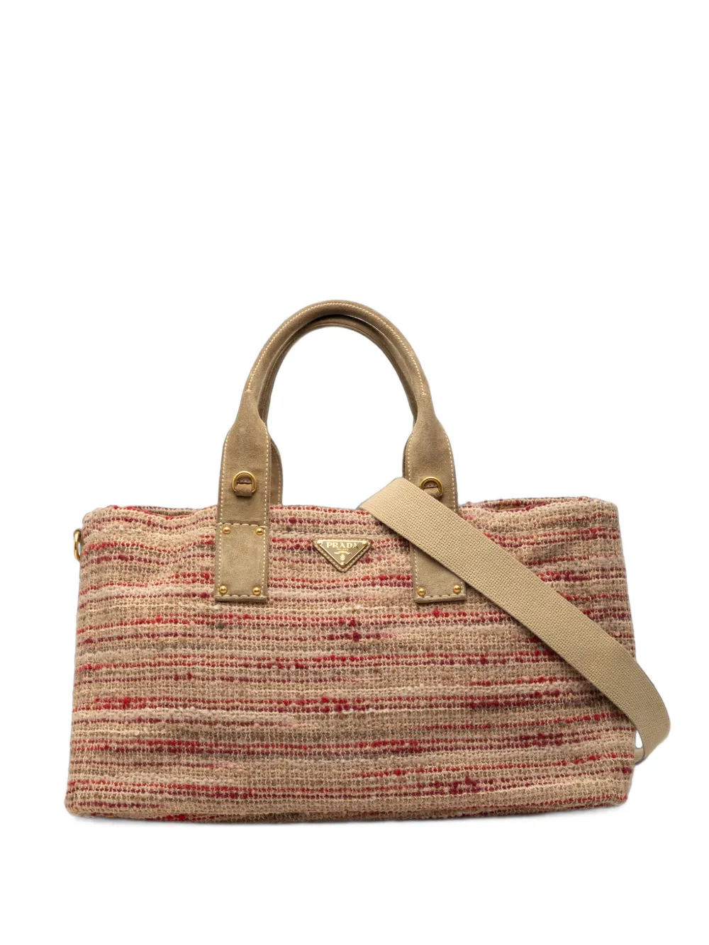 Prada Pre-Owned Borsa a tracolla in tweed 2013-2026 - Multicolore