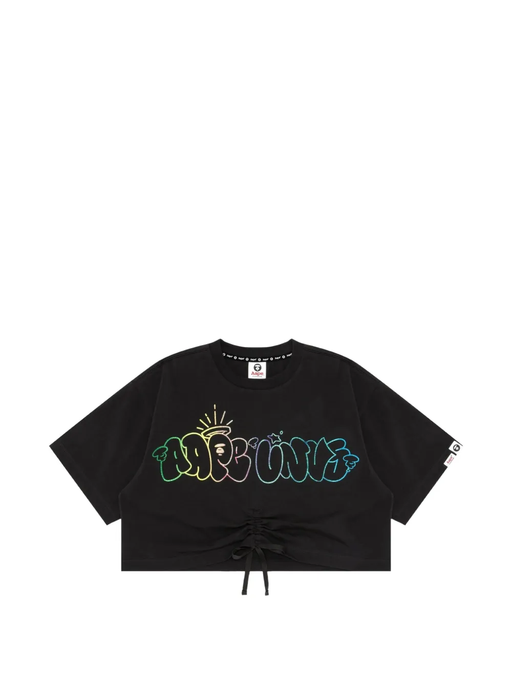 AAPE BY *A BATHING APE® Moonface gradient cropped T-shirt
