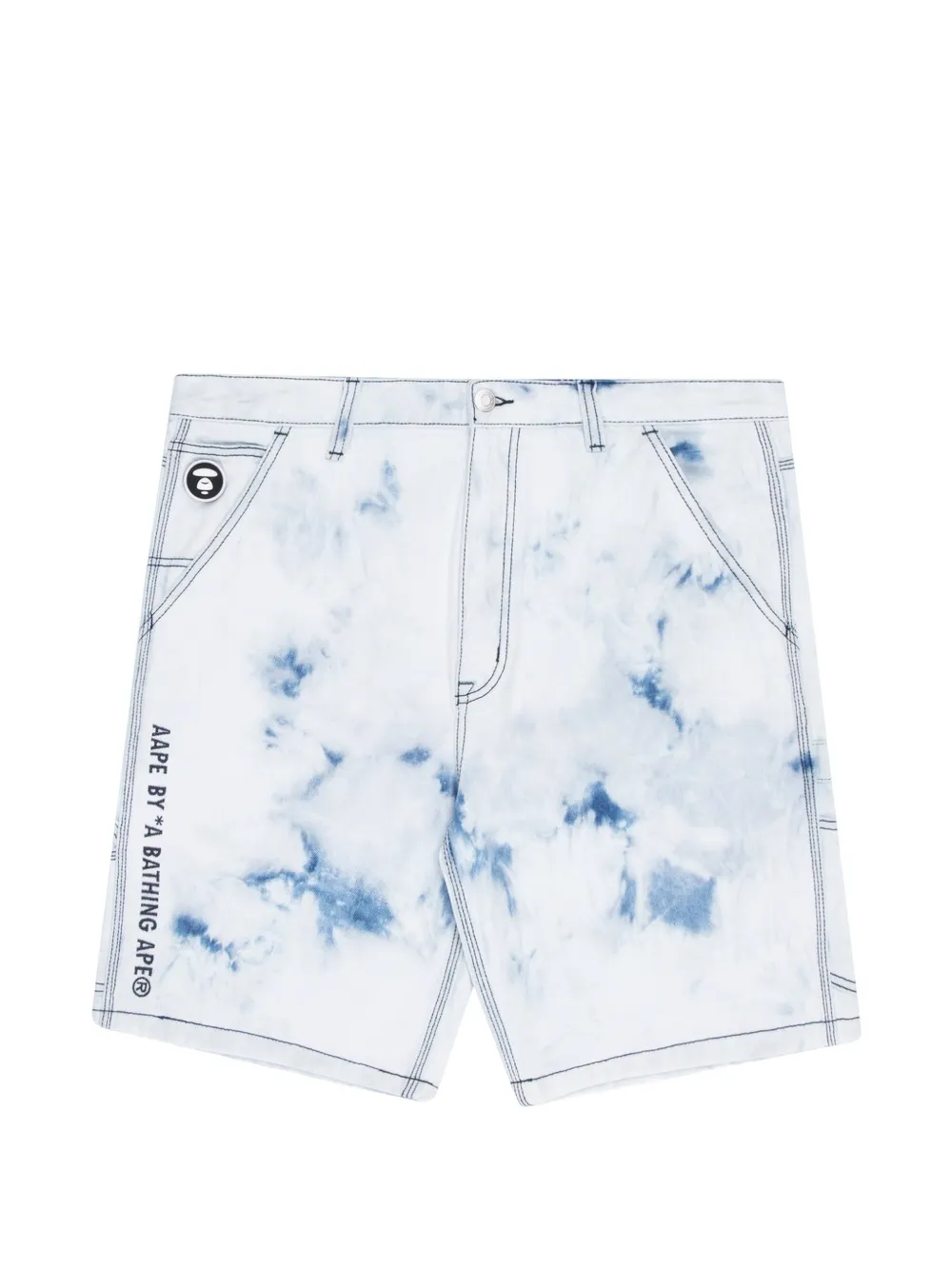 AAPE BY *A BATHING APE® Moonface tie-dye shorts