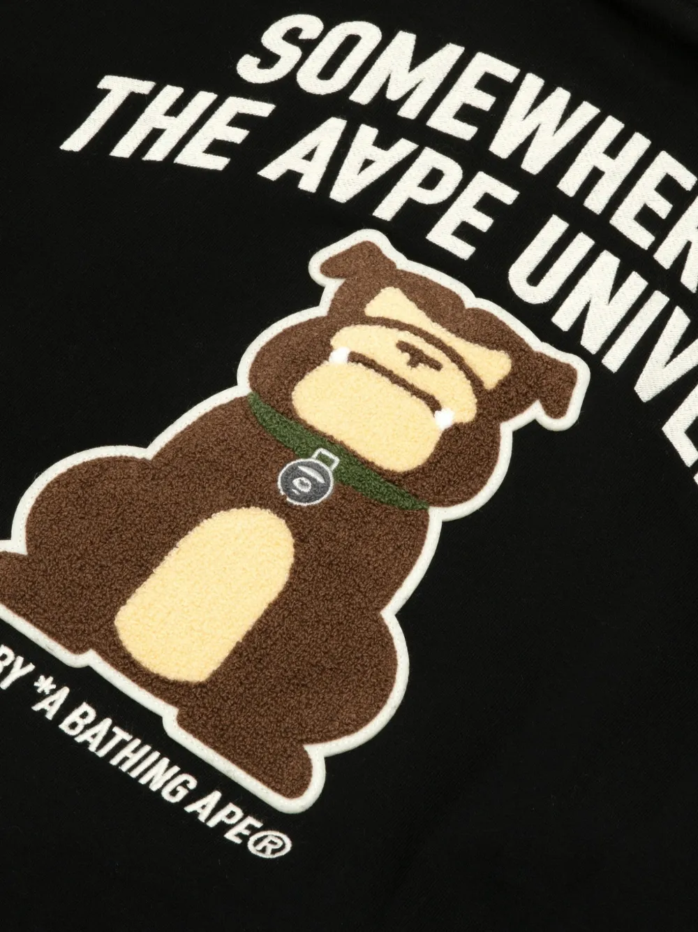 AAPE BY *A BATHING APE AAPER trui met geborduurd logo Zwart