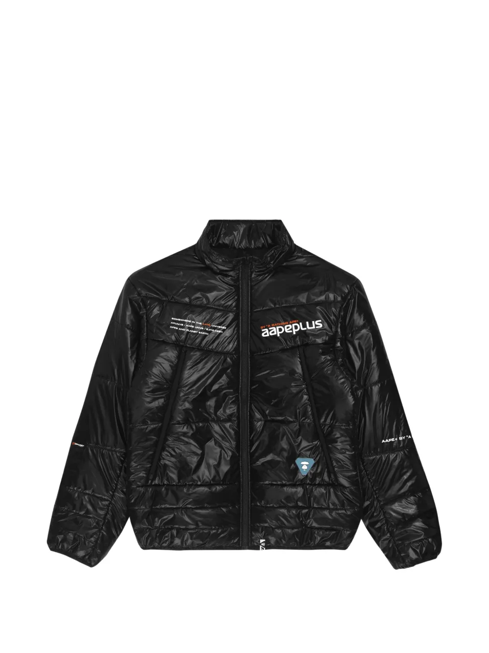 AAPE BY *A BATHING APE® AAPE-Plus quilted logo-print jacket