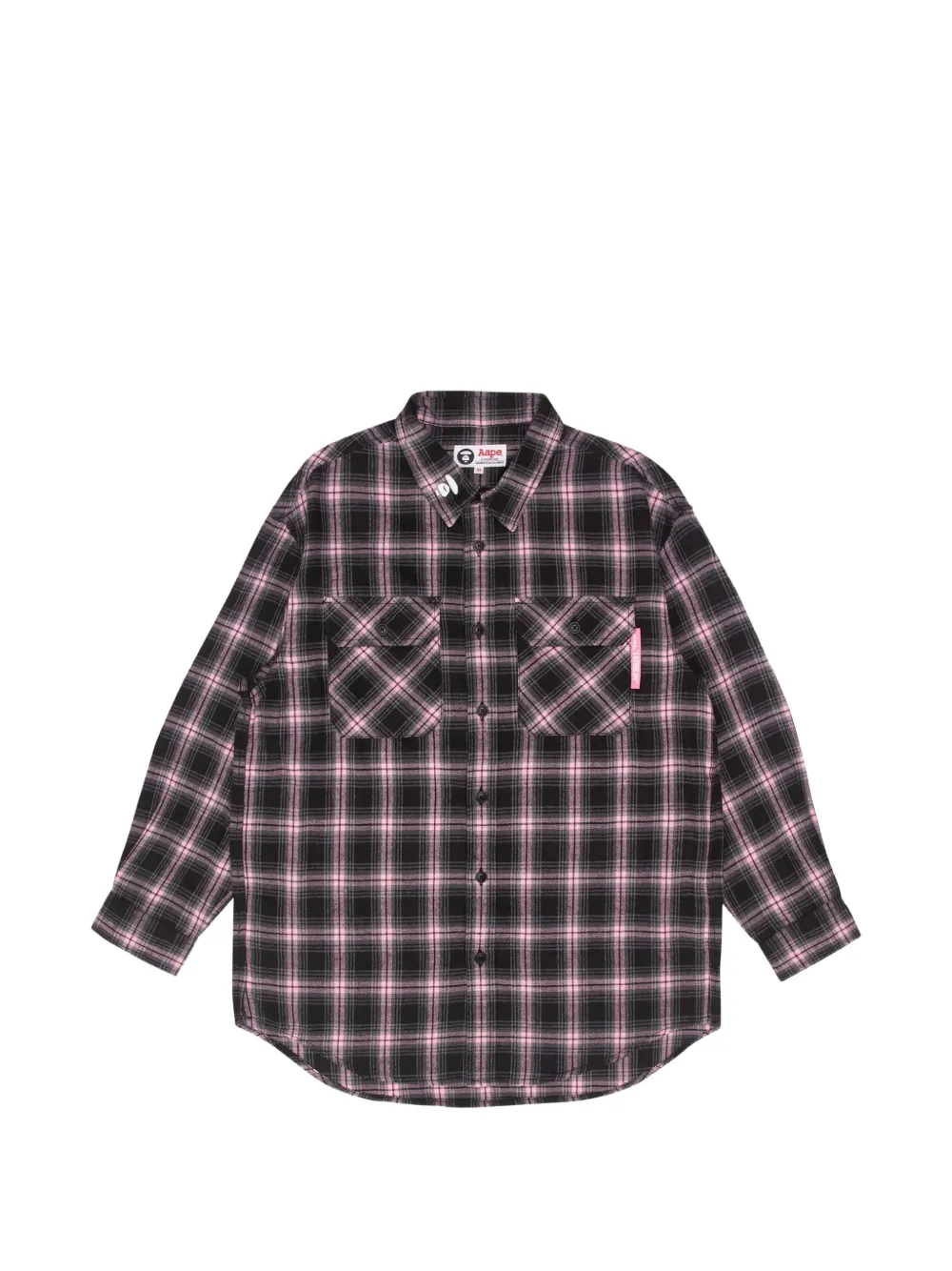 AAPE BY *A BATHING APE® Moonface plaid shirt