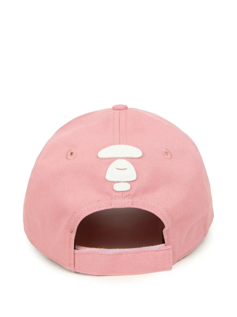 AAPE BY *A BATHING APE Pet met gewelfde rand en letterpatch Roze