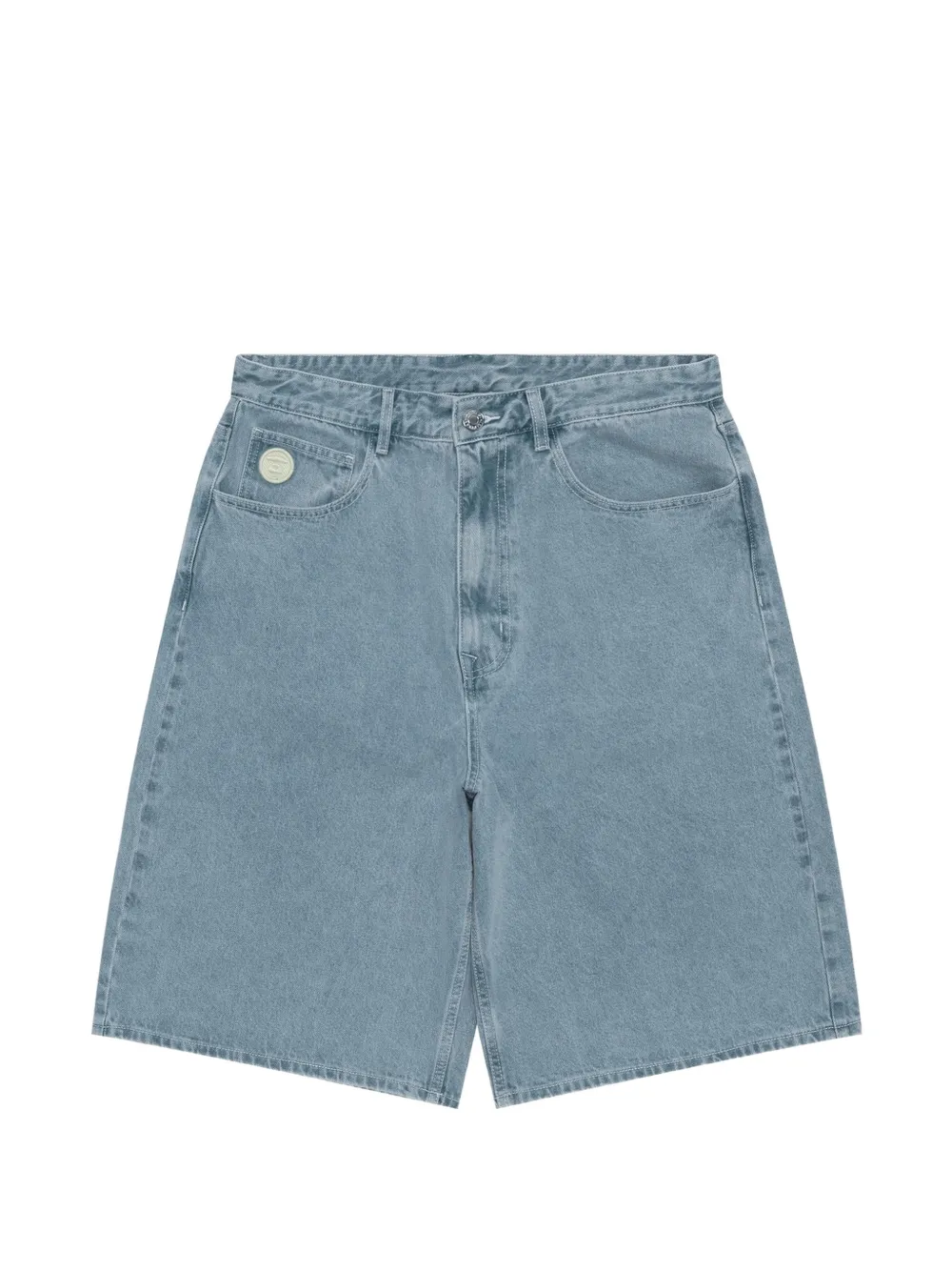 AAPE BY *A BATHING APE® Moonface washed denim shorts