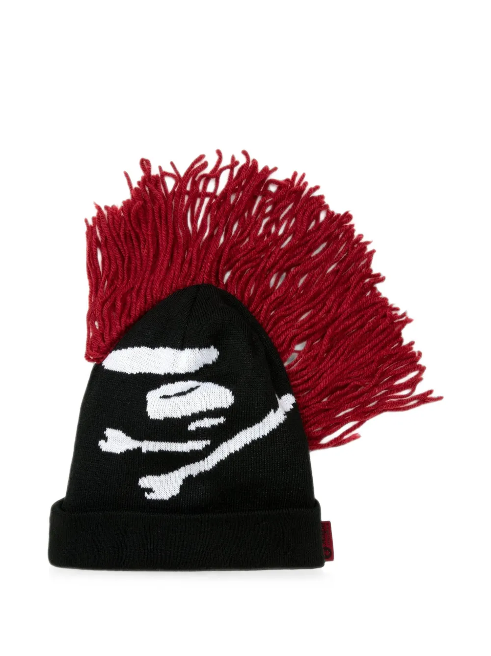 AAPE BY *A BATHING APE® fringed beanie hat · One Size