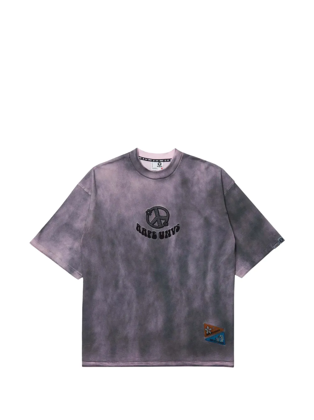 AAPE BY *A BATHING APE® Moonface tie-dye T-shirt · XL