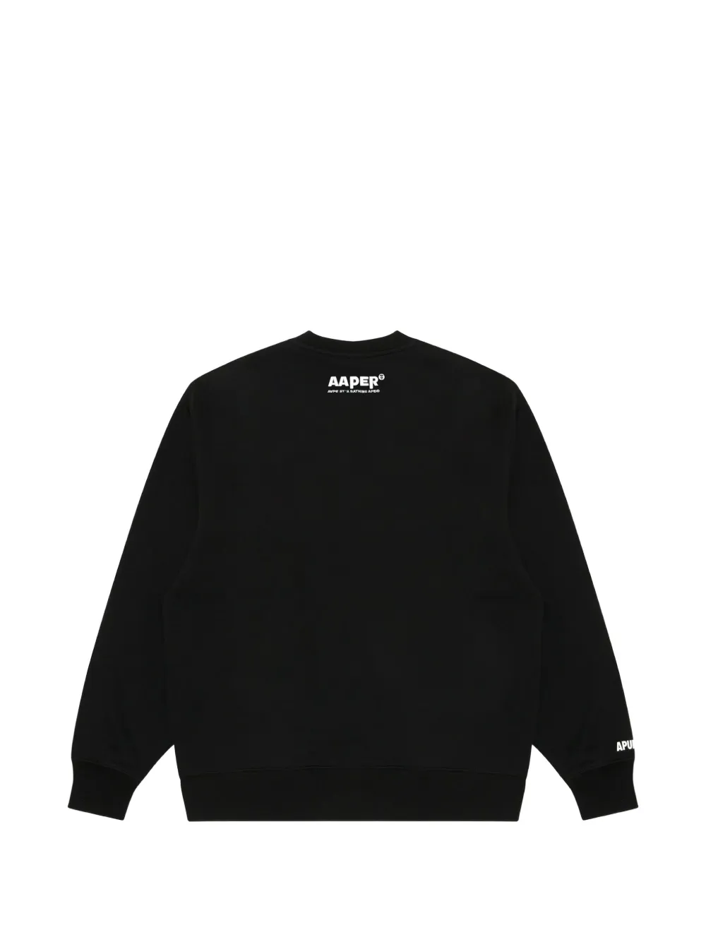 AAPE BY *A BATHING APE Moonface sweater met logopatch Zwart