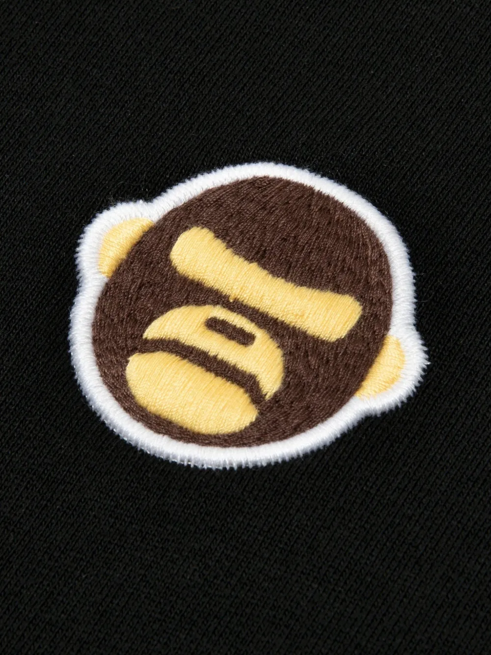 AAPE BY *A BATHING APE Moonface sweater met logopatch Zwart
