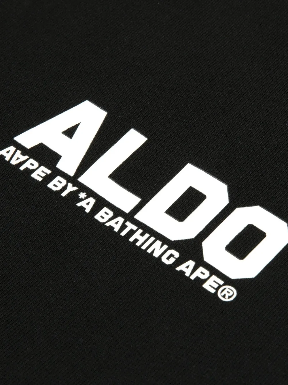 AAPE BY *A BATHING APE Moonface sweater met logopatch Zwart