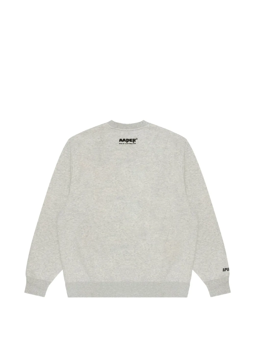 AAPE BY *A BATHING APE Moonface sweater met logoprint Grijs