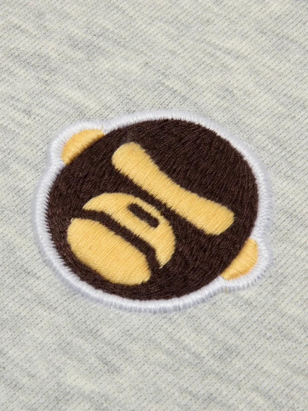 AAPE BY *A BATHING APE Moonface sweater met logoprint Grijs