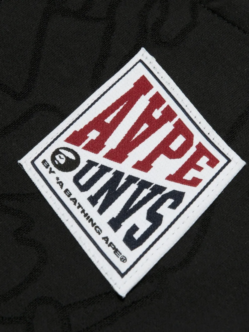 AAPE BY *A BATHING APE Moonface sweater met camouflageprint en logo Zwart