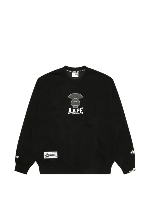 AAPE BY *A BATHING APE® Moonface logo camo-print sweatshirt