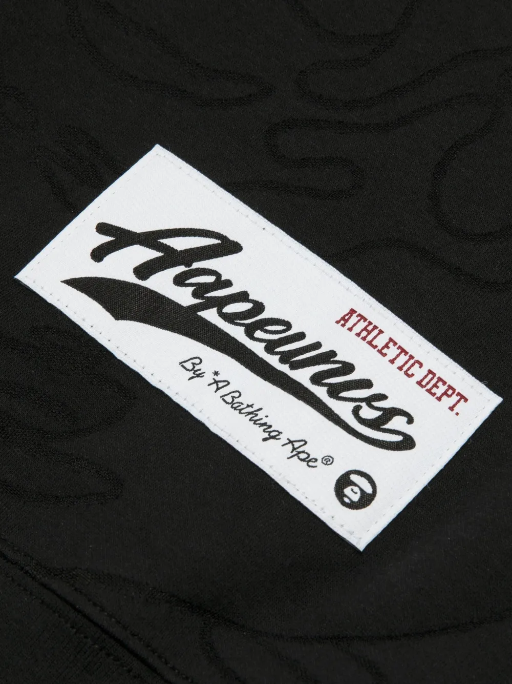 AAPE BY *A BATHING APE Moonface sweater met camouflageprint en logo Zwart
