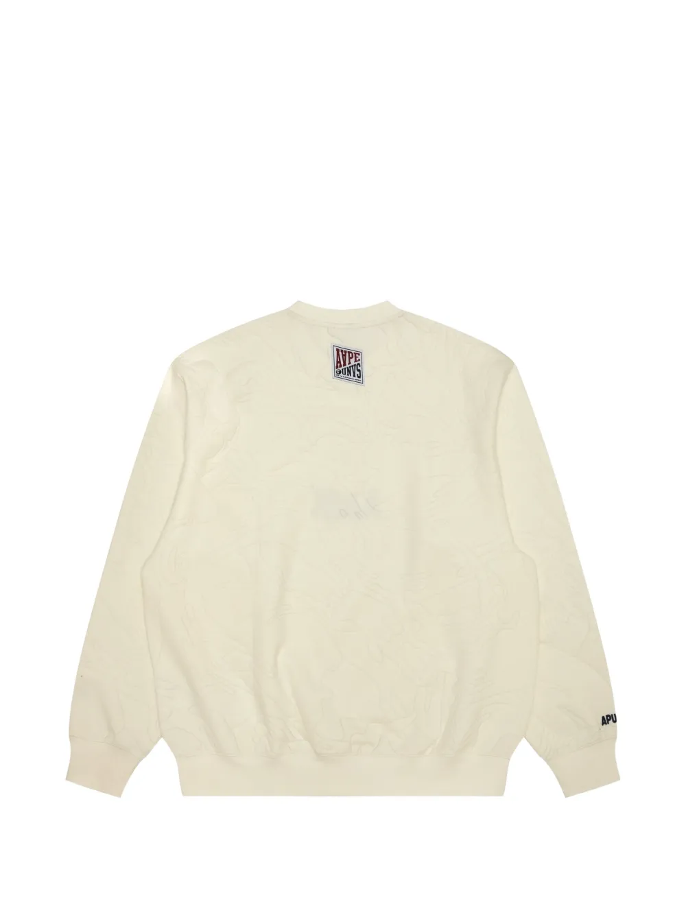AAPE BY *A BATHING APE Moonface sweater met camouflageprint en logo Zwart
