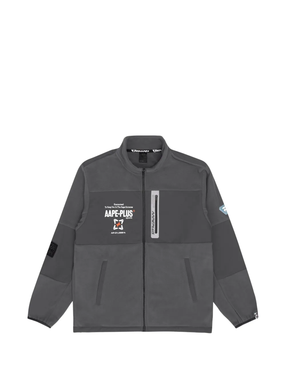 AAPE BY *A BATHING APE® logo-print zip-up jacket