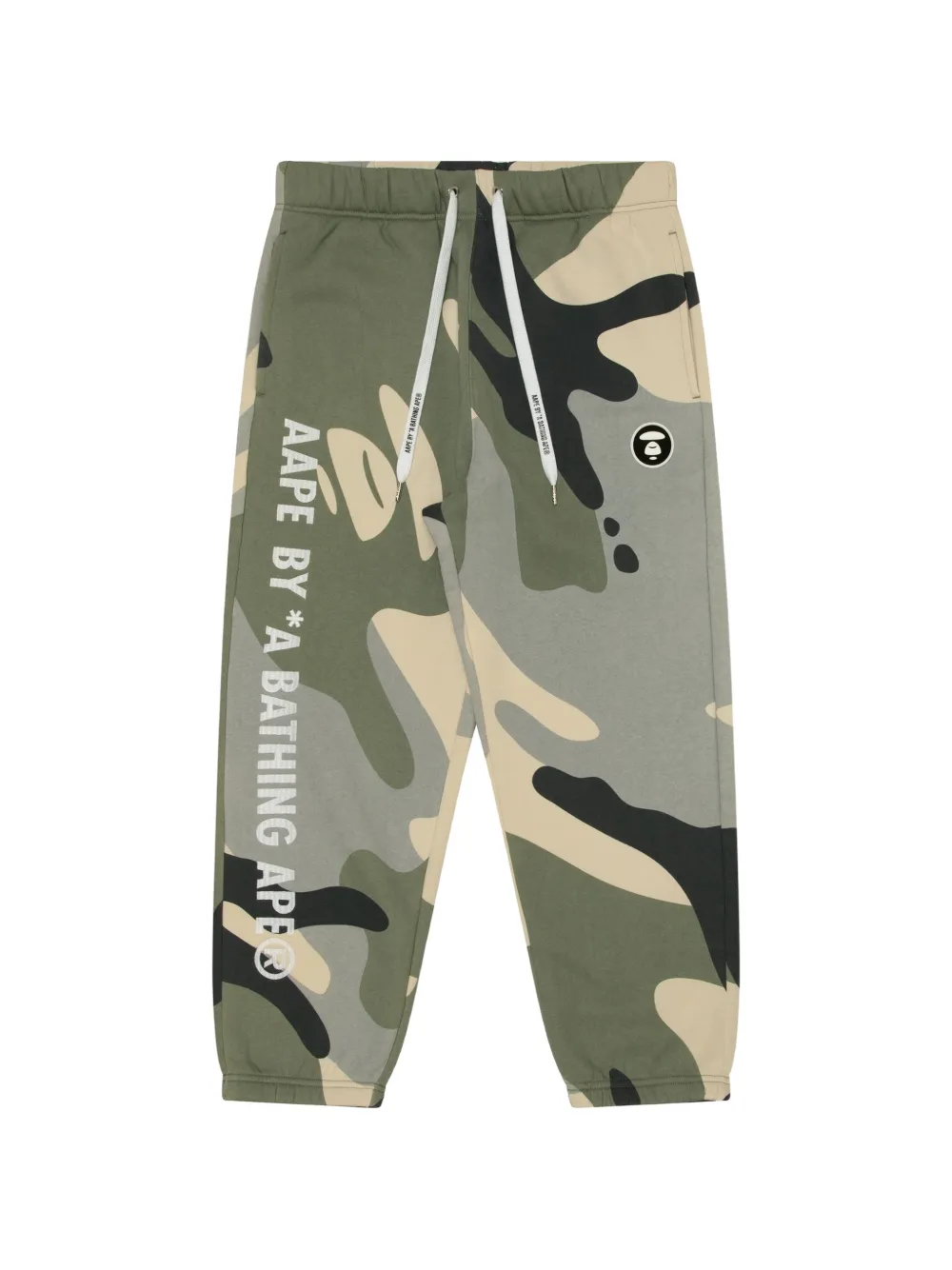 AAPE BY *A BATHING APE® Moonface camouflage-print track pants · S