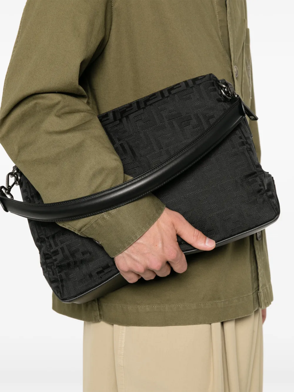 FENDI Grote Lui tas Zwart