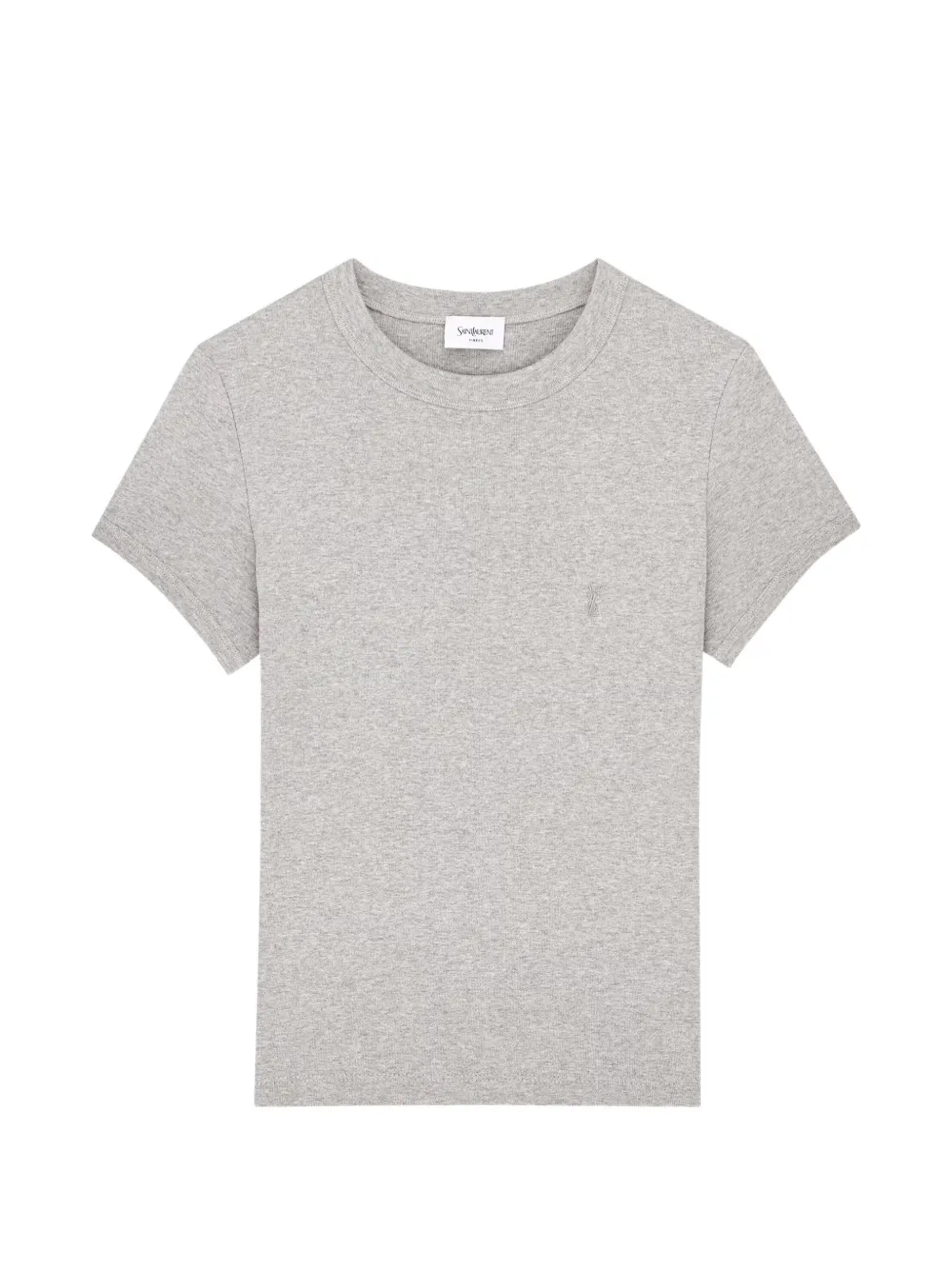 Saint Laurent Cassandre fitted T-shirt - Grau