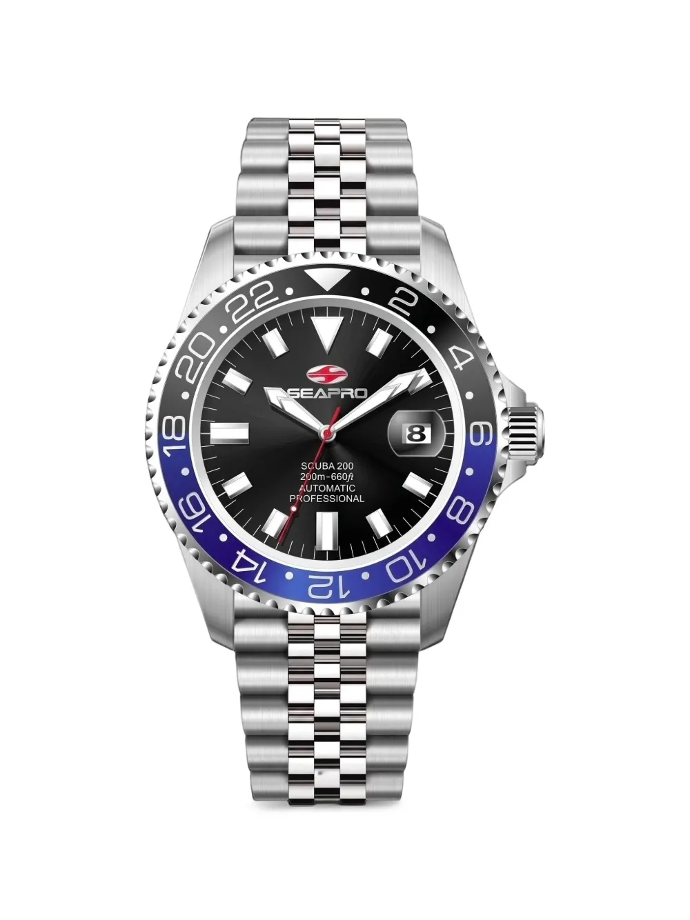 SEAPRO Grand Meridian 43mm watch - Nero