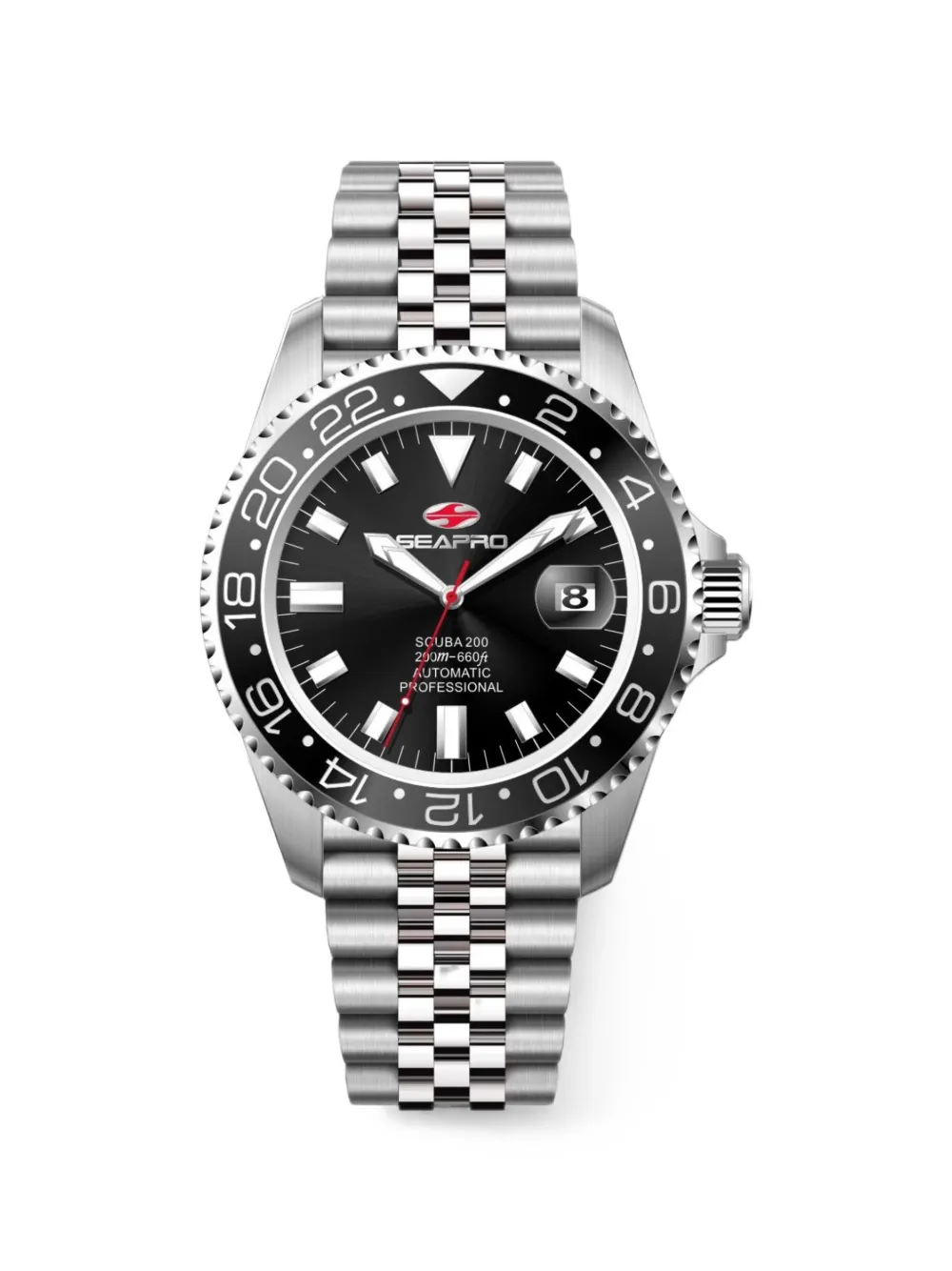 SEAPRO Grand Meridian 43mm watch - Nero