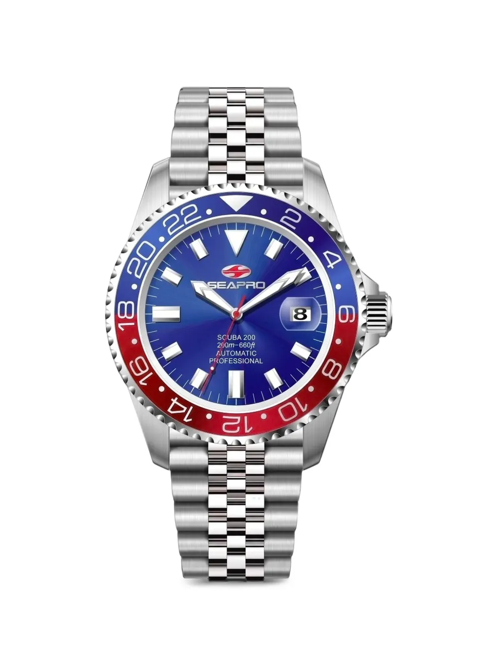 SEAPRO Grand Meridian 43mm watch - Blu