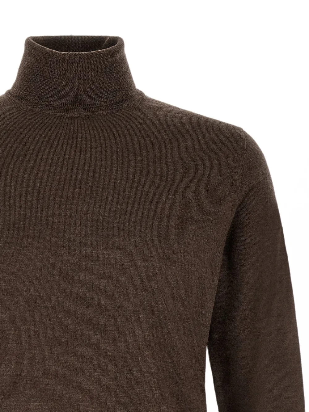 Zanone high-neck ribbed-trim sweater Bruin