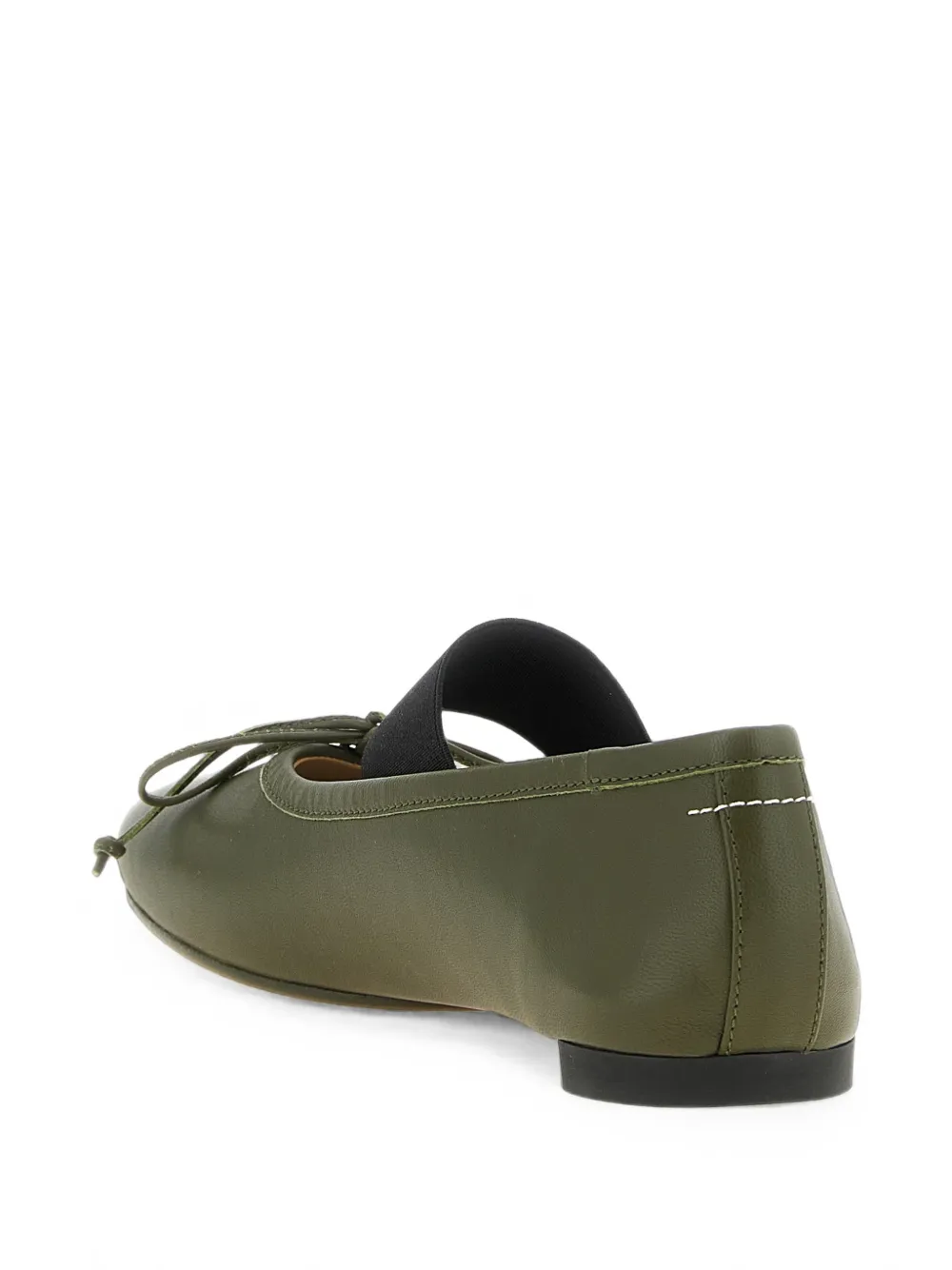 MM6 Maison Margiela Anatomic Numeric ballerinas Groen